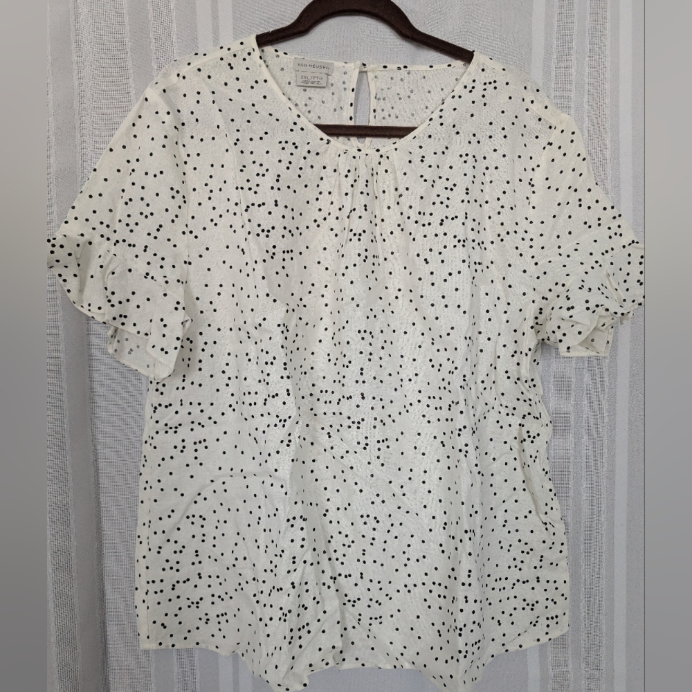 Van Heusen Polka Dot Women's Top